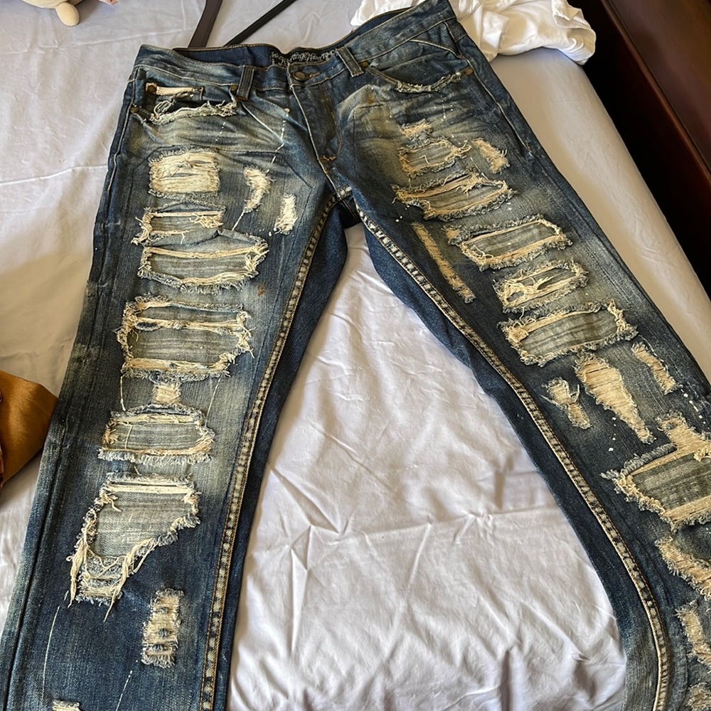 Heritage rip denim